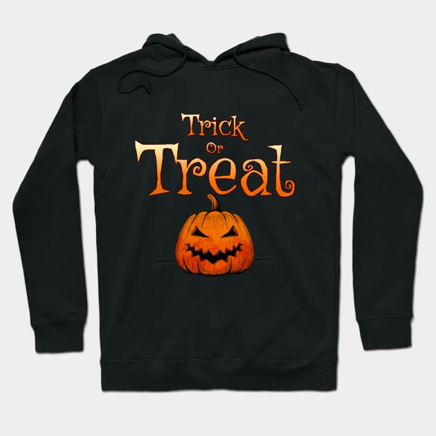 Halloween Trick or Treat Pumpkin Hoodie by koolteas